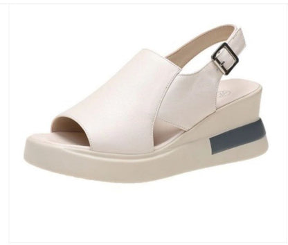 Sandalias ortopédicas de plataforma para mujer con diseño cruzado, plantilla anatómica y suela antideslizante. Comodidad, soporte y estabilidad para uso diario.
