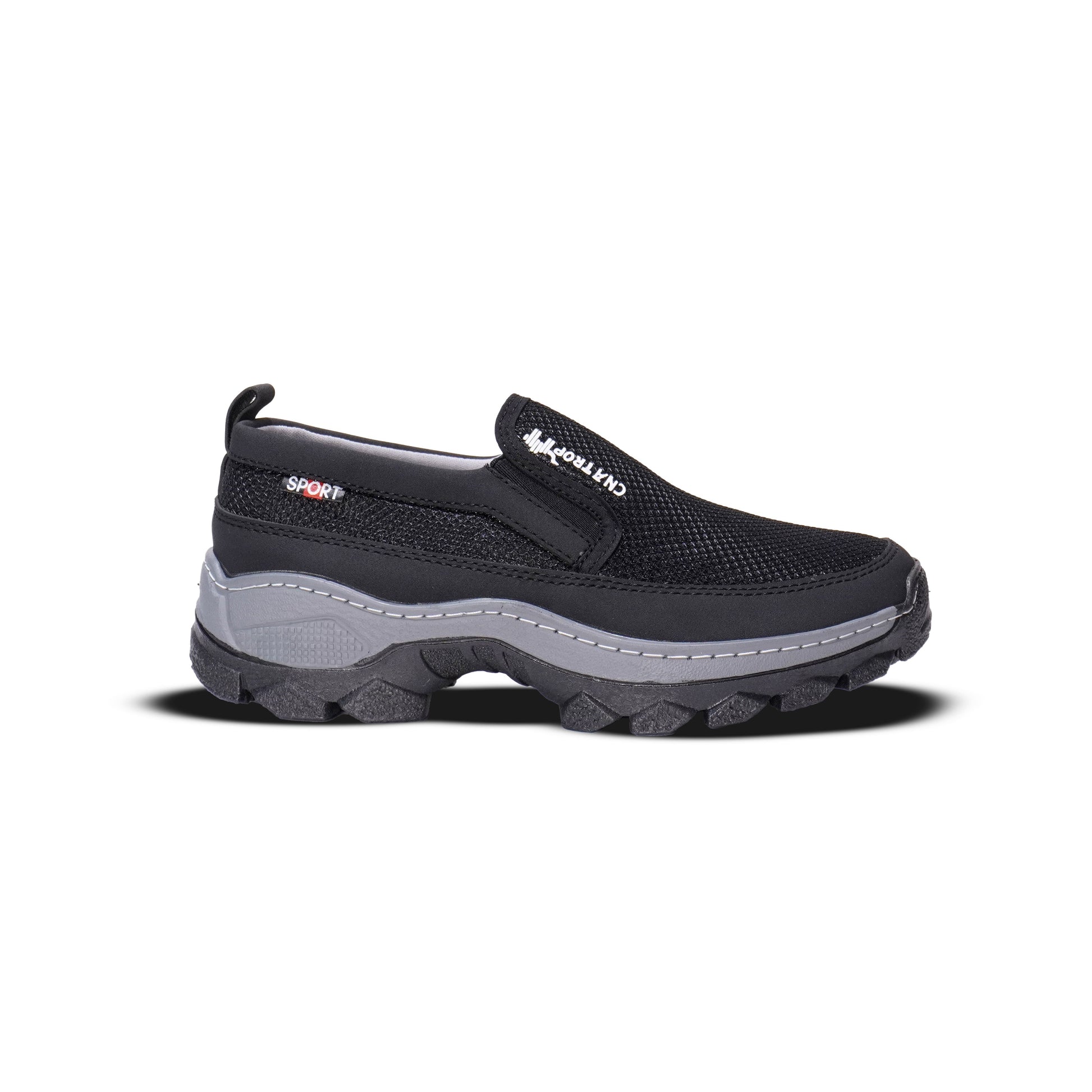 Zapatos Confort Titanium en sintético PU con suela spansor ultraliviana y plantilla Eva Memory anatómica. Comodidad y ligereza para uso diario.
